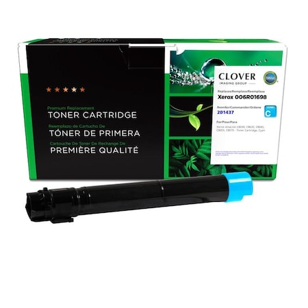 Cig Clover Imaging Remanufactured Cyan Toner Cartridge for Xerox 006R01698 201437